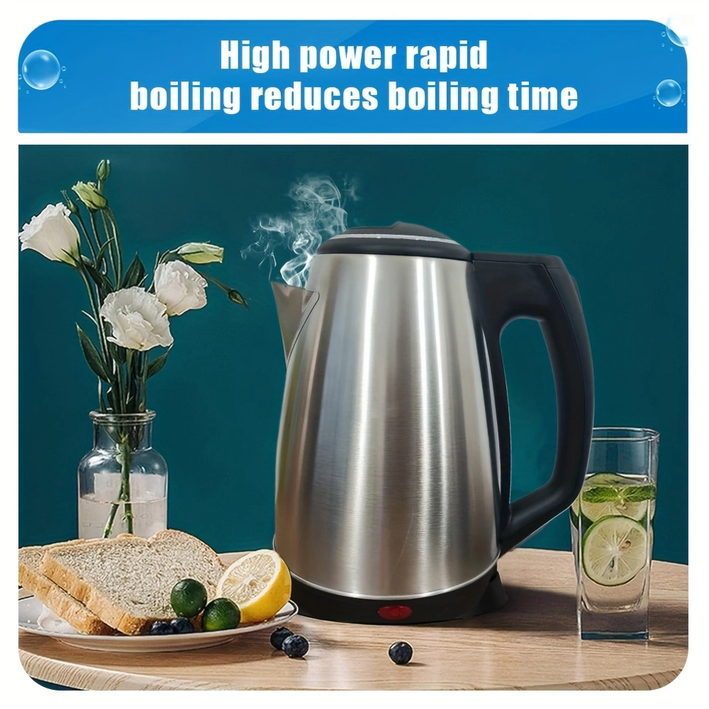 Stainless steel electric kettle, household kettle, automatic power-off electric kettle