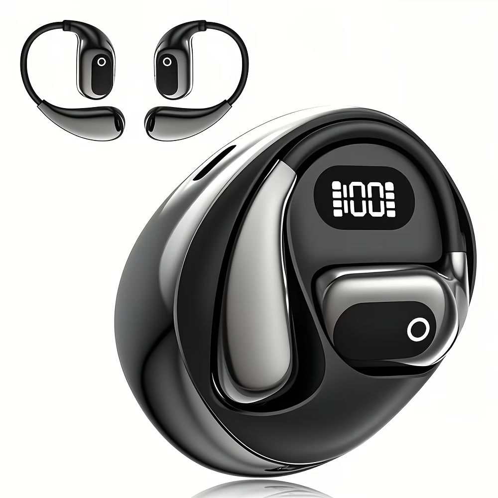 AI Real-Time Translation Earbuds Noise Cancelling & Charging Case, Smart Translator for Smartphones - Compatible, -C Charging, Ideal for Travel, Business & Meetings