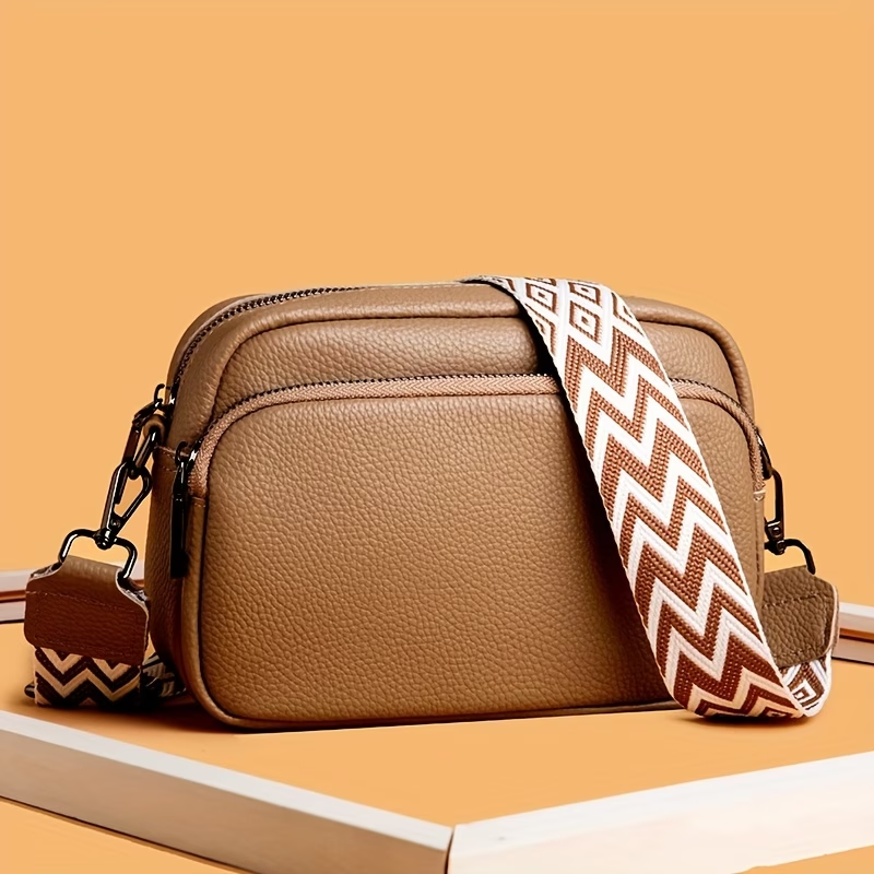 New Women'S Small Square Bag, Versatile Shoulder Bag, Crossbody Bag, PU Messenger Bag, Wallet, Card Holder, Phone Bag, Casual Solid Color Small Bag