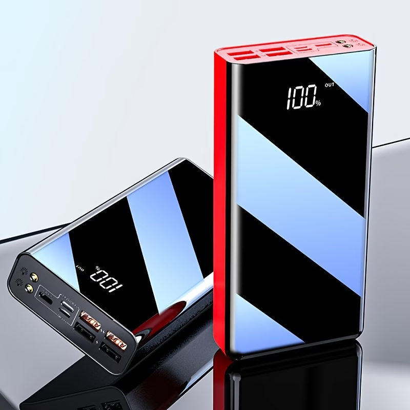 30000mAh/50000mAh/100000mAh Portable Mobile Power Bank | 22.5w Super Flash Charging Digital Display, Outdoor Travel Camping Light, Fast Charging Reserve Battery Pack, Large Capacity, Two-way Fast Charging