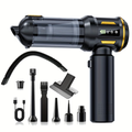 2026 NEW 20000Pa Powerful Handheld Vacuum Cleaner Battery, 4in 1 Lightweight Vacuum Blower & Vacuum Cleaner, LED Display, USB Rechargeable Mini Vacuum Cleaner for Car, Home & Pet Hair Cleaning, Equipped with Cleaning Hoses