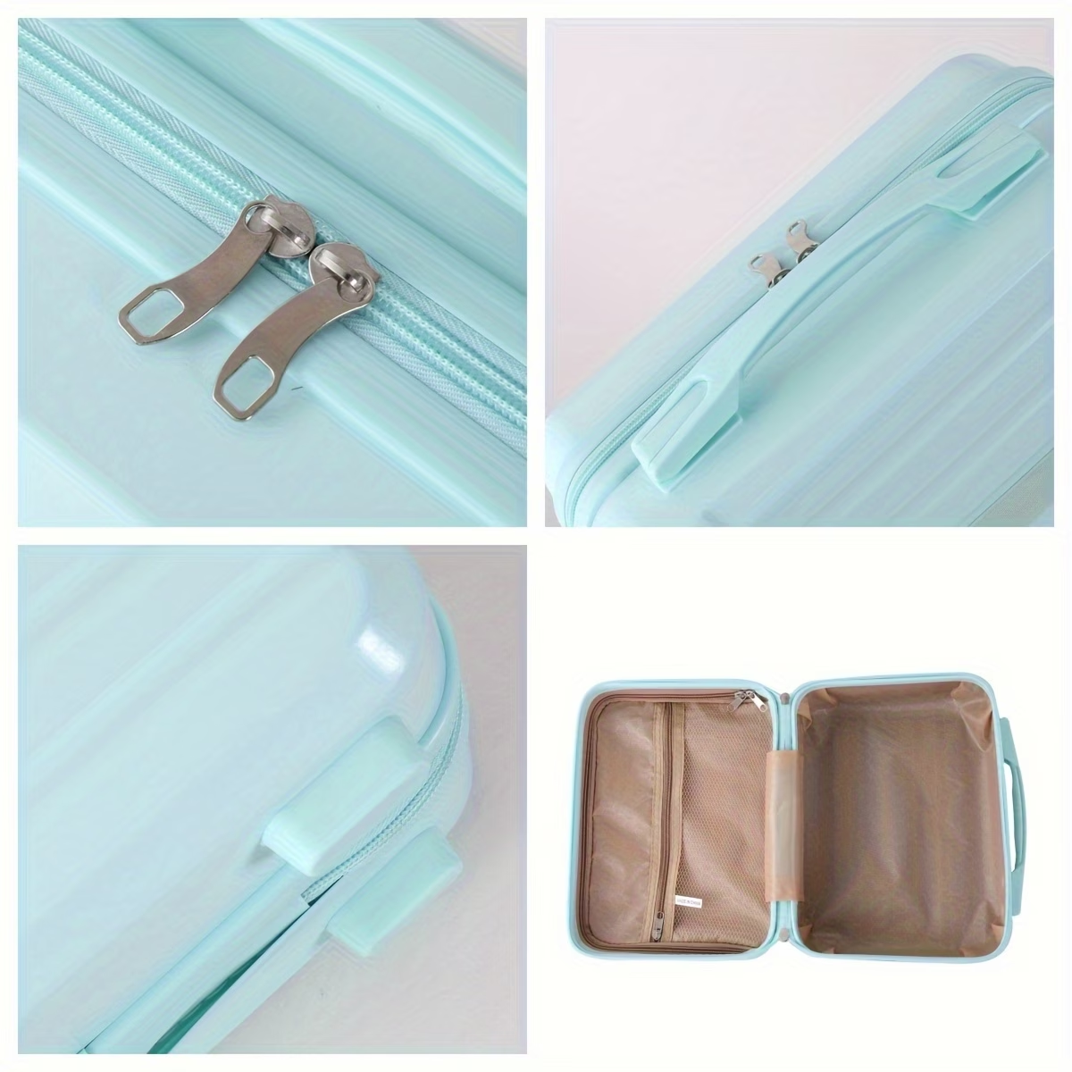Chic 14-Inch Mini Suitcase Cosmetic Bag - Lightweight, with Zip Closure & Fixed Shoulder Strap - Perfect for Travel, Students, and Gifts