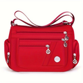 Unisex Casual Crossbody Bag - a Spacious Multi-Pocket Shoulder Bag with Adjustable Straps, Made from Lightweight And Durable Lining. The Black Version Features Tassel Details