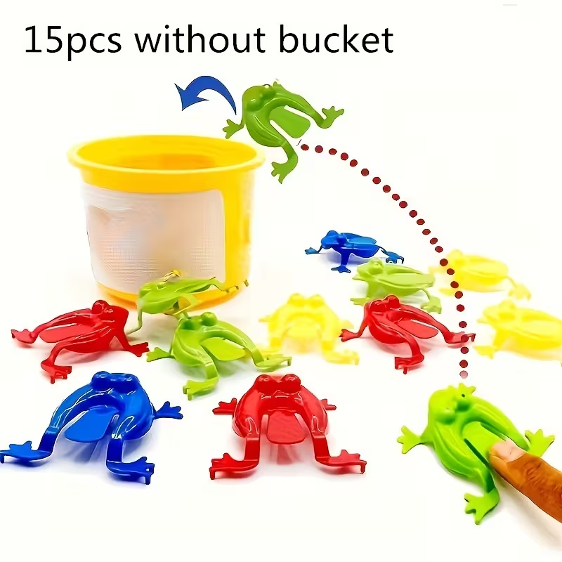 15pcs Vibrant Mini Jumping Frogs - Finger Dexterity Game, Counting & Math Skill Builder, Ideal for Birthday Party Favors & Educational Play, Other (Party Favors) for Halloween,Christmas Event & Party Supplies Halloween&Christmas for Christmas,Newyear