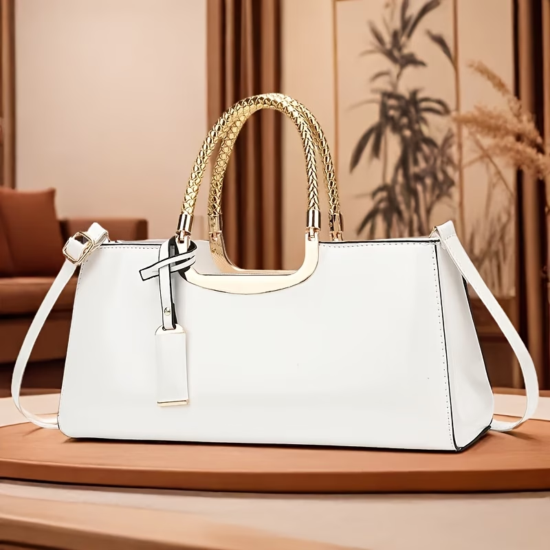 Charming Shiny Patent Evening Clutch - Premium Handbag for Parties And Weddings - Women'S Fashion Evening Bag