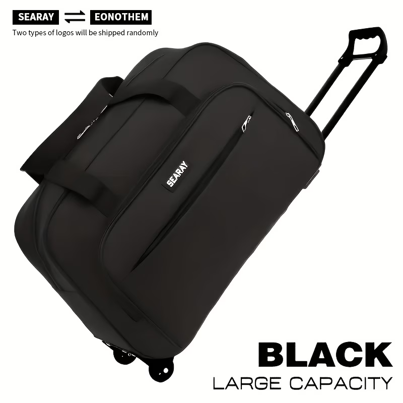 New Travel Bag with Handle and Wheels, Large Capacity Foldable Luggage Suitcase for Outdoor Trips Vacation Commuting