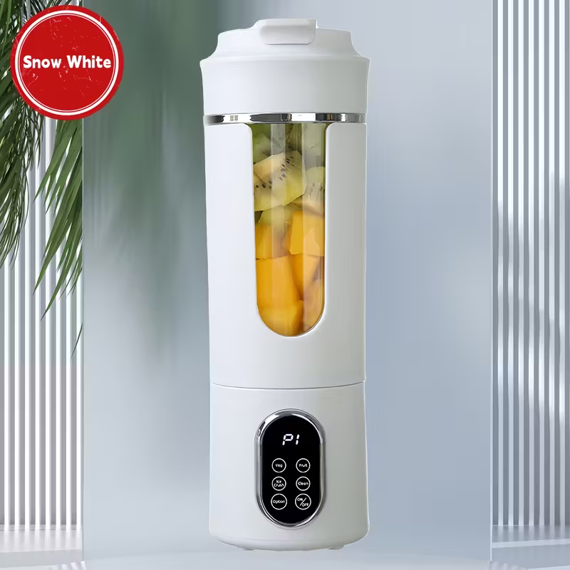 Hilton Portable Juicer Blender, Heavy-Duty Mini Juice Maker with 12 Blades & 21000 RPM, Auto-Clean Function, Ice Crusher for Smoothies Milkshakes Fruits Vegetables, Compact for Travel, 530ml