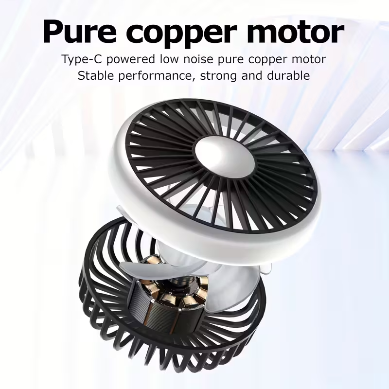 A Dual-Head Hose Fan for Cars, Featuring a USB Interface for The Rear Seat, Offers 360° Rotation And Three-Speed Strong Airflow. This USB Device Is Designed for Cooling in Vehicles And Is Also Compatible with Laptops