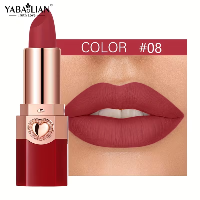 12 Colors High Pigment Long Lasting Lipstick | Waterprrof Cosmetic Matte Lipstick
