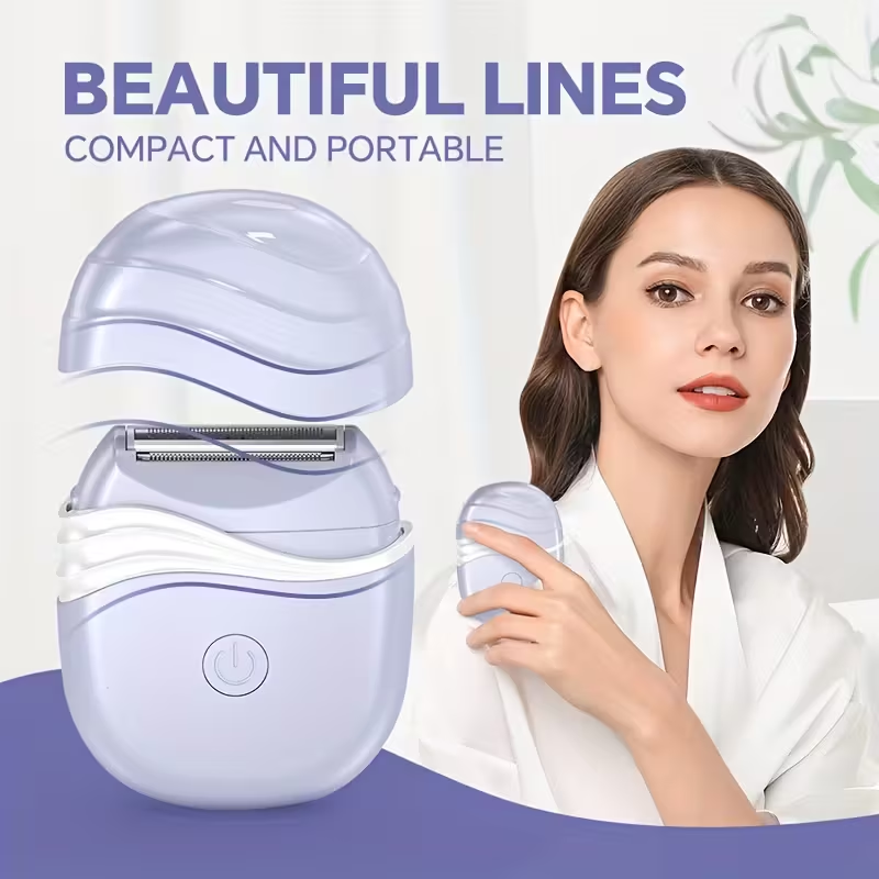 Women'S Electric Shaver, Bikini Trimmer, Leg, Underarm, Cordless Hair Removal Shaver for Face with Detachable Head, Compact Electric Shaver for Women, Father'S Day Gift
