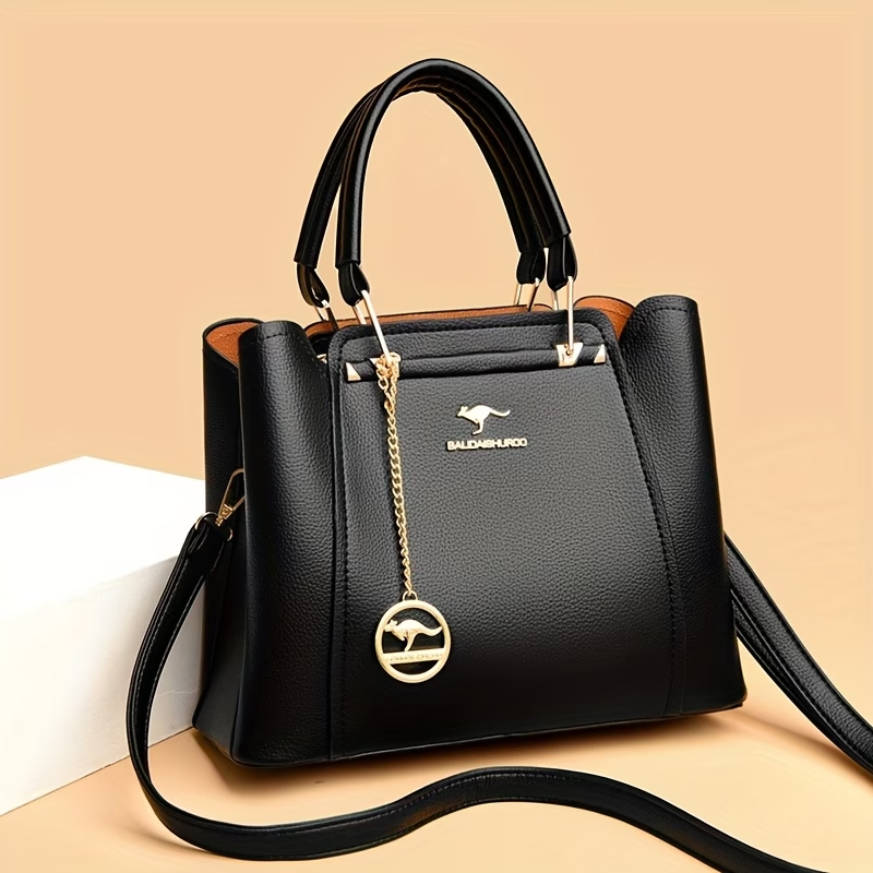 Single-Shoulder Women'S Bag 2025 New Style Tote Middle-Aged Handbag Versatile Elegant And Fashionable Mom Crossbody Bag
