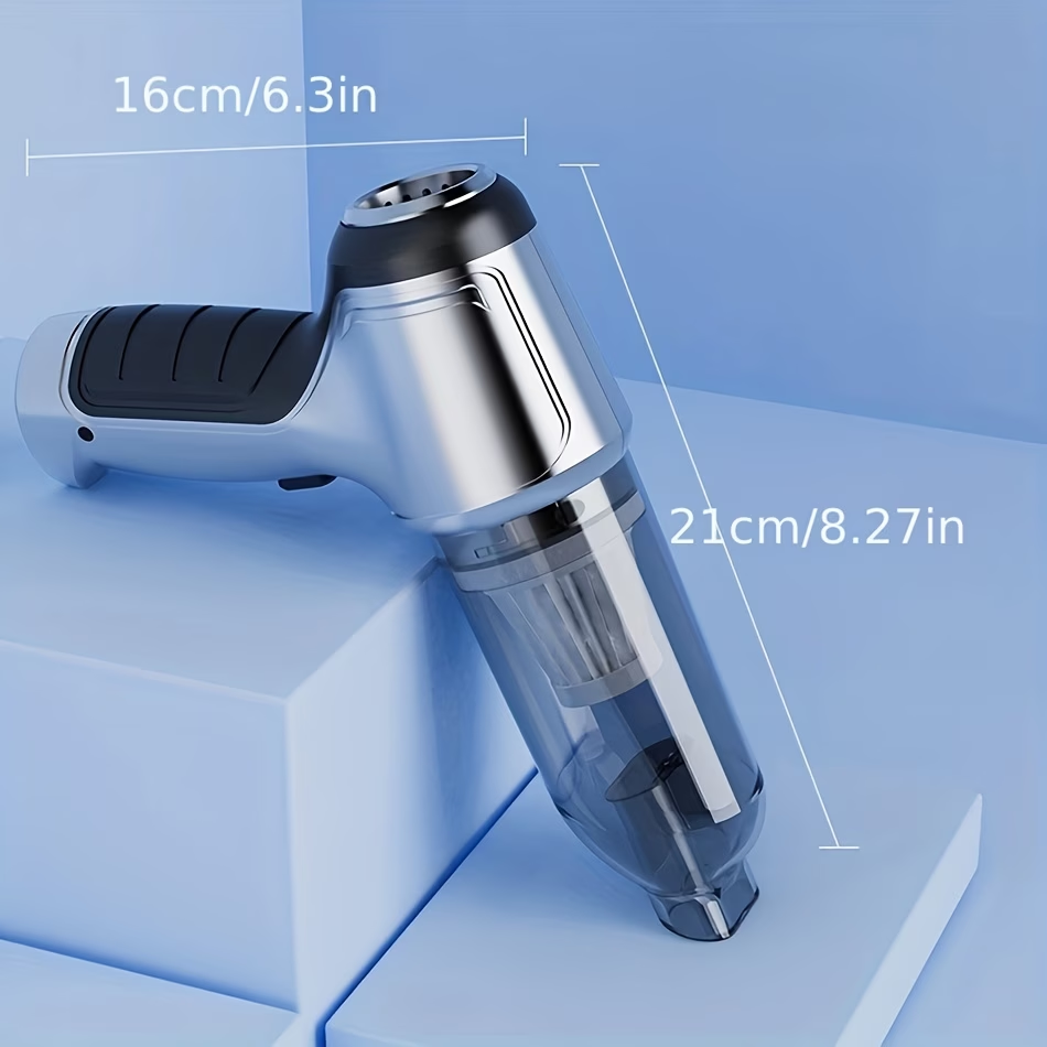2-in-1 Wireless Handheld Vacuum Cleaner, High-Power Car Vacuum and Blower, Portable Powerful Vacuum with Home Dusting Brush Head