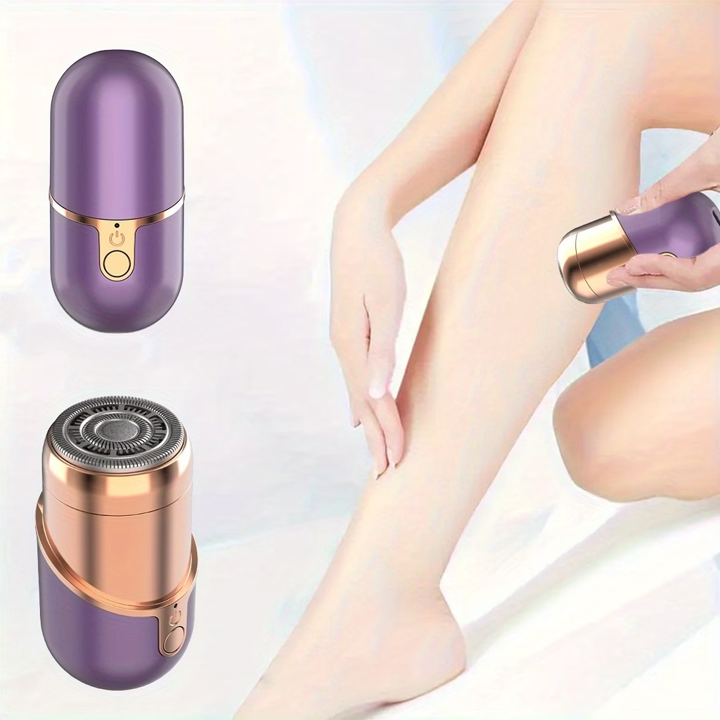 New Mini Painless Hair Remover, USB Rechargeable for Women's Eyebrows and Face, Suitable for Underarms, Lips, Body, Arms, Legs, Beard, Chin