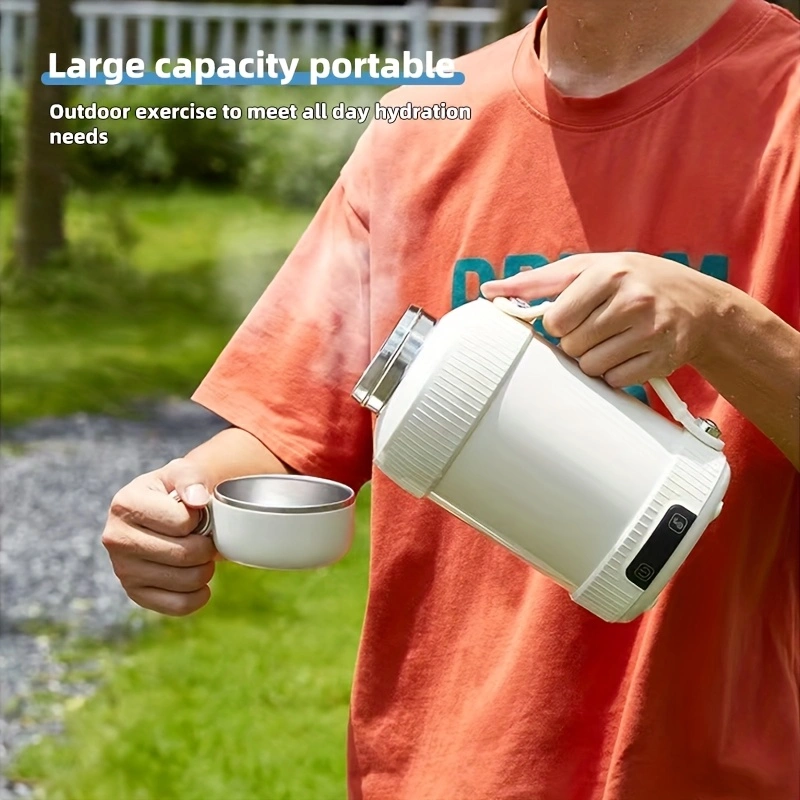 New large-capacity electric kettle, insulated water bottle, portable travel mug