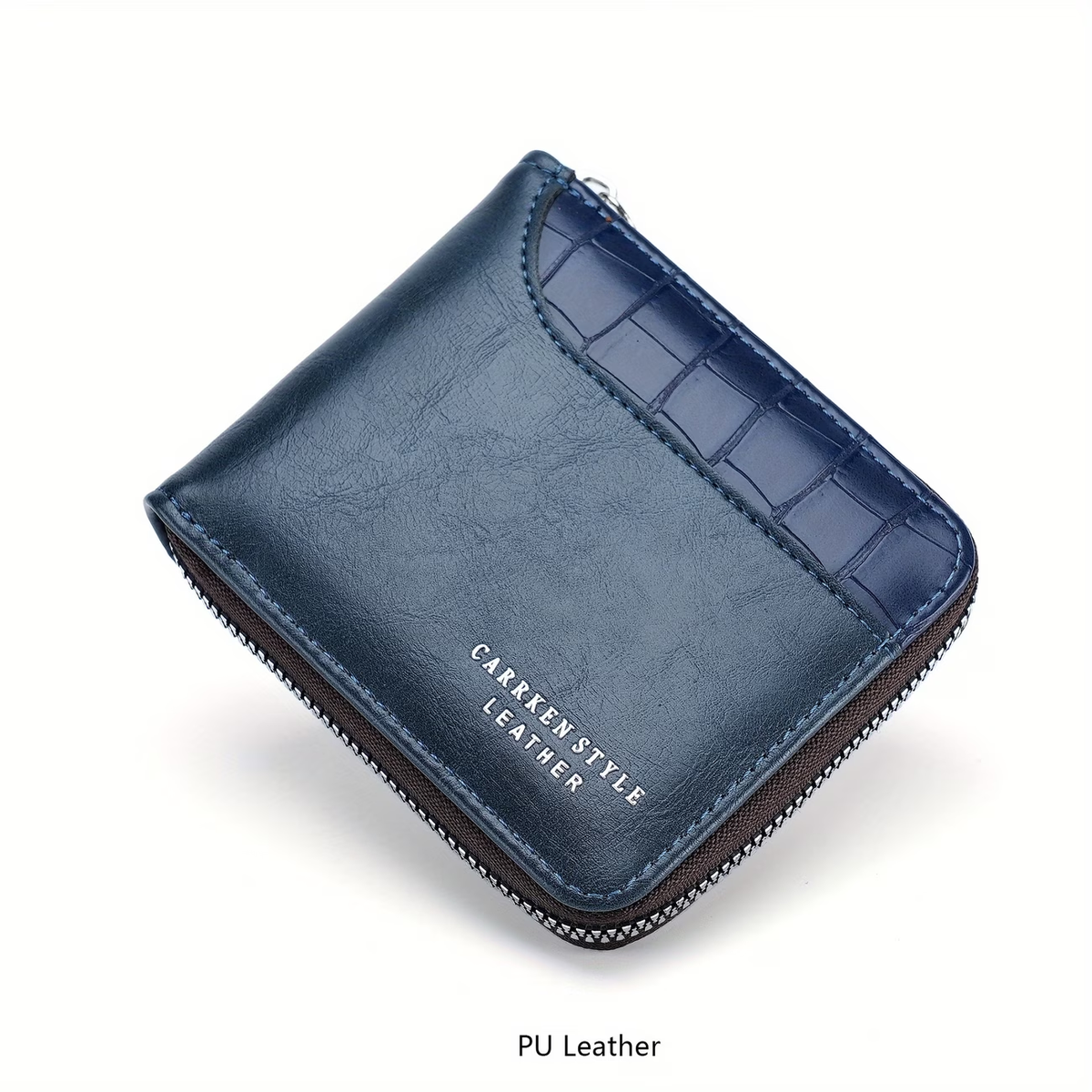 New Men's Wallet Fashion Multi-functional Spliced Zipper Coin Purse for Young Students Versatile Large Capacity Card Holder