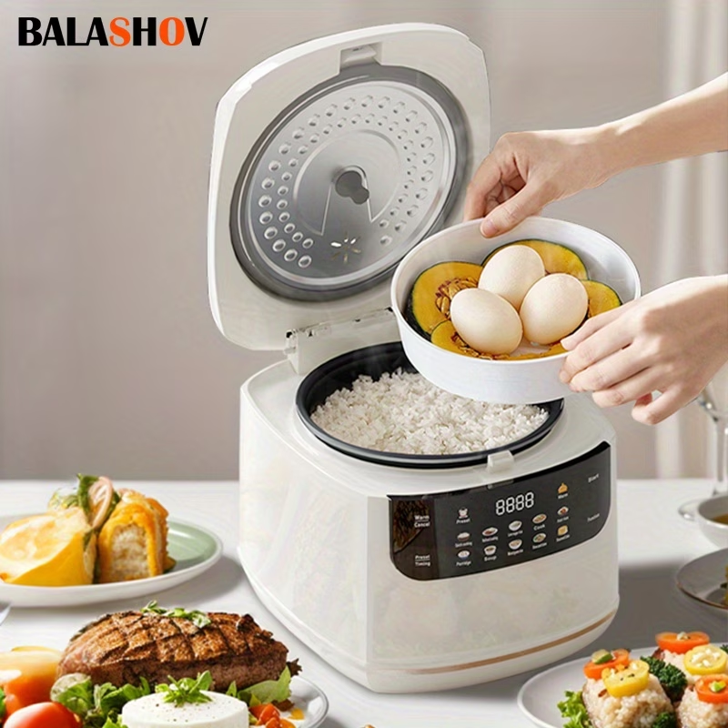 Compact 67.63oz Electric for Rice Cooker And Steamer, Ideal for Travel, Featuring a Multifunctional Design for Cooking for Rice, Porridge, And Soup. It Includes a 24-Hour Timer And a Keep-Warm Function, with a Nonstick Pot, Perfect for Dorms, Homes, Rvs