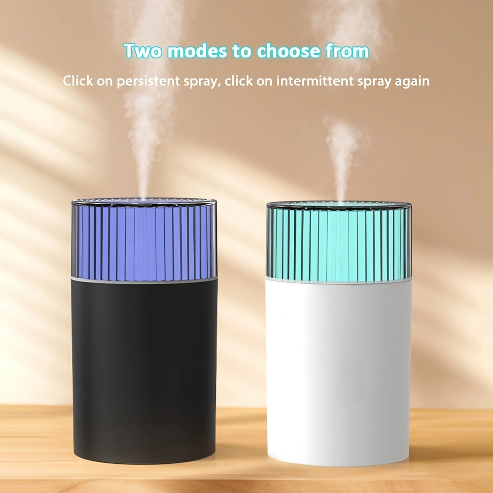 This new nano-atomizing humidifier features two modes, 10 hours of continuous misting, a 300ml large-capacity water tank, a seven-color night light, and quiet operation. Suitable for car, bedroom, and various other scenarios.