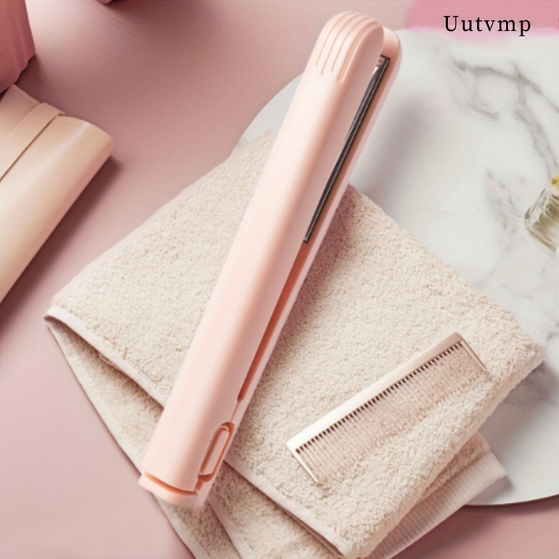 USB plug-in mini hair straightener and curling iron