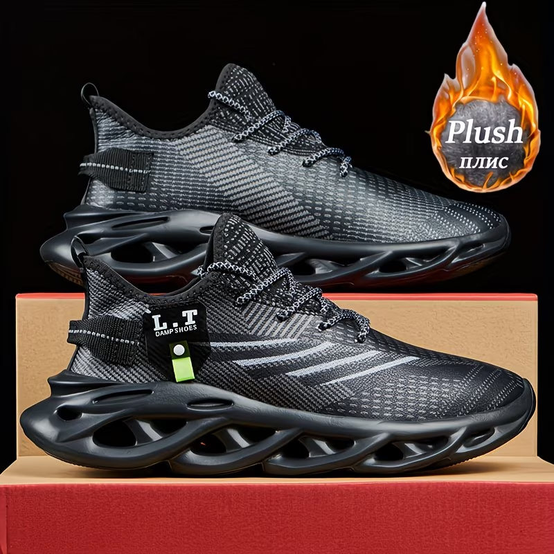 Men'S Lightweight And Stylish Plus-Size Casual Sports Shoes with Elastic Soles