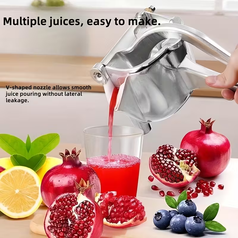 Manual Juicer with a Non-Slip Base, Lemon Juicer, Versatile Manual Juicer, Aluminum Alloy Fruit Juicer, Juicing Clamp