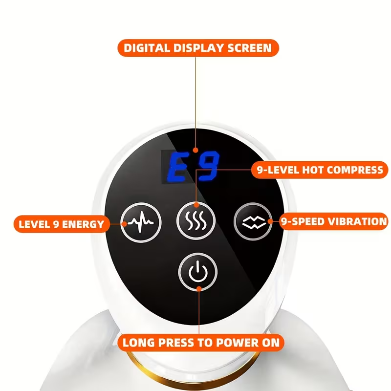 Cross-border Electric Meridian Brush Mini Portable Scraping Instrument Vibration Massager Household Whole Body Cupping Device