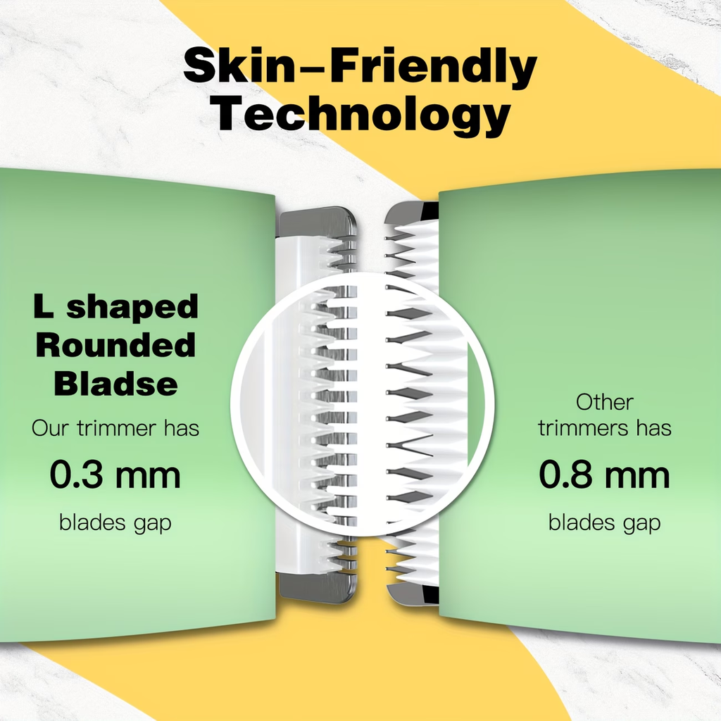 Professional Body Hair Trimmer with IPX6 Rating And Replaceable Blades. Electric Groin And Body Hair Trimmer for Men, Featuring a Replaceable Ceramic Blade for Grooming, Ideal for Male Shaving And Female Bikini Trimming