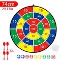29.13 Inch/74Cm Large New Digital Dartboard, Including One Dartboard, One Hook, And 4dart board+8 Balls