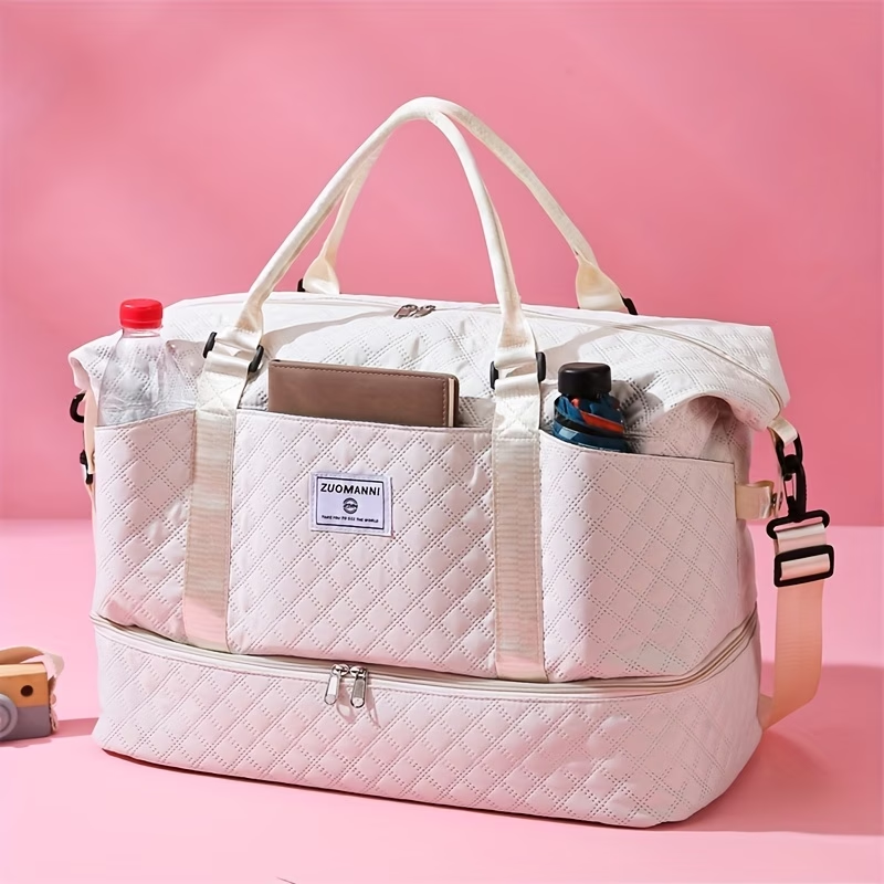 New Travel Bag with Large Capacity, Lightweight Gym Bag, Hospital Stay And Maternity Bag, Storage Bag with Multiple Pockets, Tote Bag with a Separate Shoe Compartment, Short Trip Luggage Bag