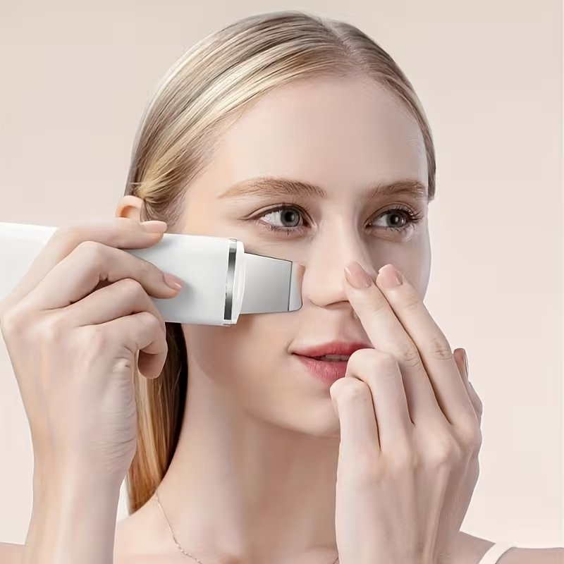 Home Use Facial Pore Cleaner Deep Cleansing Peeling Skin Scrubber Face Spatula, Skin Spatula Cleanser, Skin Spatula for Face, Facial Spatula Cleansing Electric Pore Cleanser Skin Shovel Machine