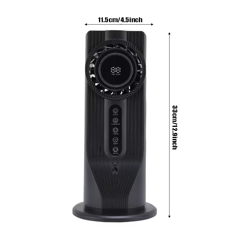 USB Plug-in Tower Fan, Multi-functional Cool Mist Fan, Portable Cooler - Dual Motor 5-Speed Fan, Portable and Lightweight Design, Suitable for Office, Travel, Camping, RV, Modern and Stylish, Humidifying Function