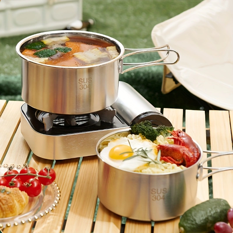 Portable Multifunctional Folding Pot – Outdoor Single Pot / Cooking Pot