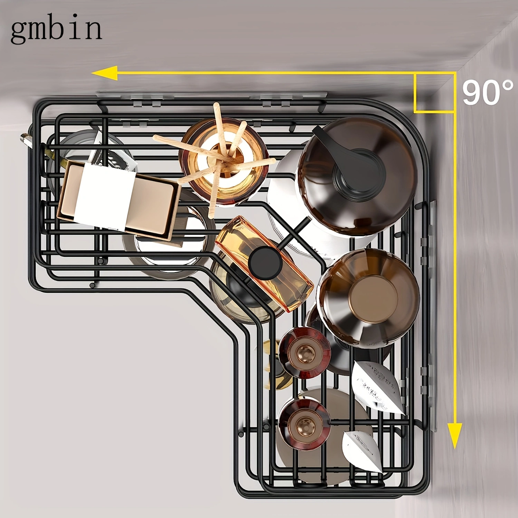 No-drill metal bathroom corner shelf set (3 pieces), wall-mounted bathroom triangular shelf, toilet and bathroom toiletries storage rack, multi-purpose kitchen spice rack.