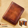 Genuine Leather Men's Wallet with Blessing Card Set, RFID Blocking, Ultra-Thin, Top-Grain Cowhide, Compact Multi-Function ID and Credit Card Holder, Christmas Valentine's Day Father's Day Gift
