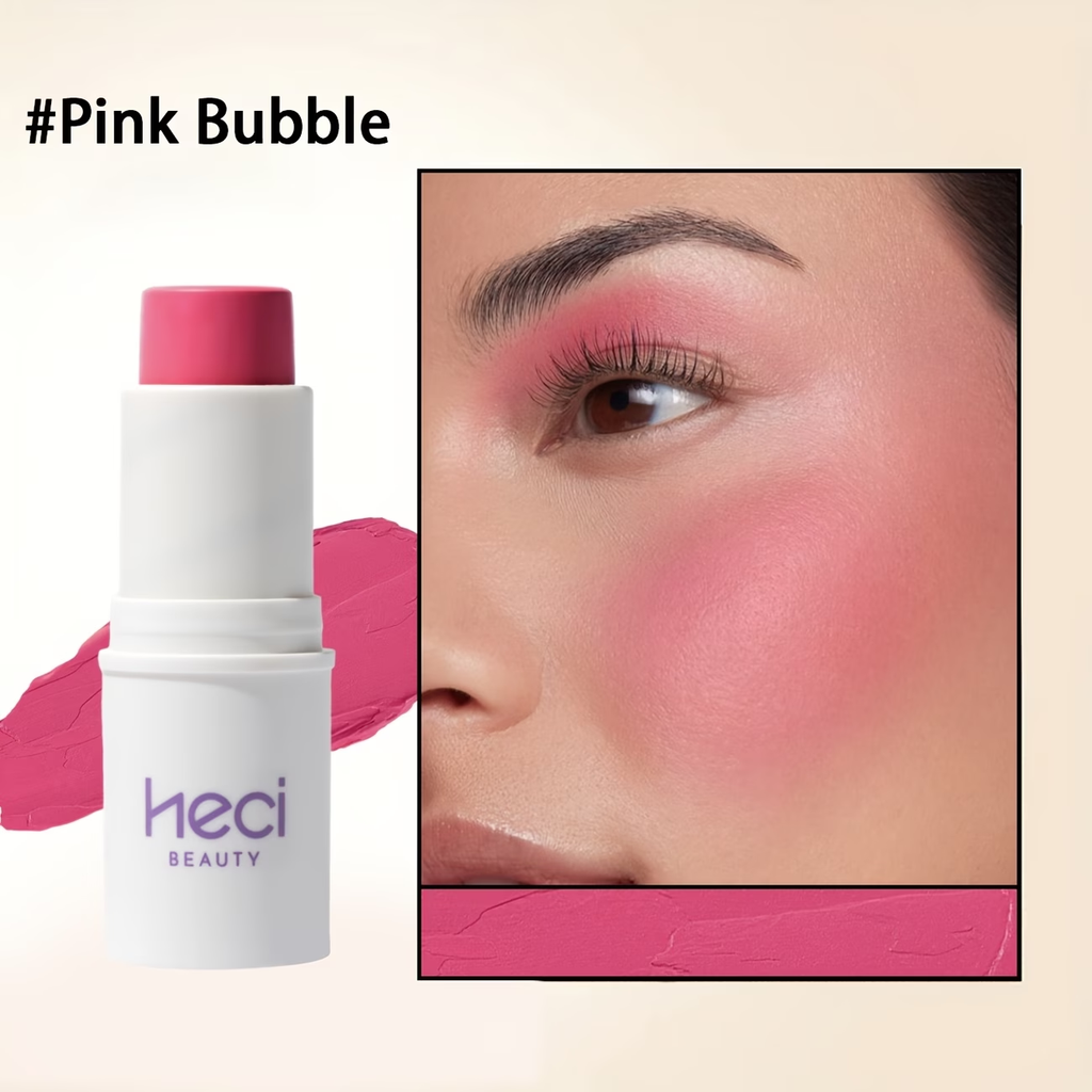 3-In-1 Cream Blush Stick, Long-Lasting Waterproof, Moisturizing, High Color Rendering, Easy to Carry, Spread/Smudge, Beginner-Friendly, Gentle/ Non-Irritating, Blush, Eyeshadow, Lipstick Multifunctional Facial Makeup, Christmas Valentine's Day Gift