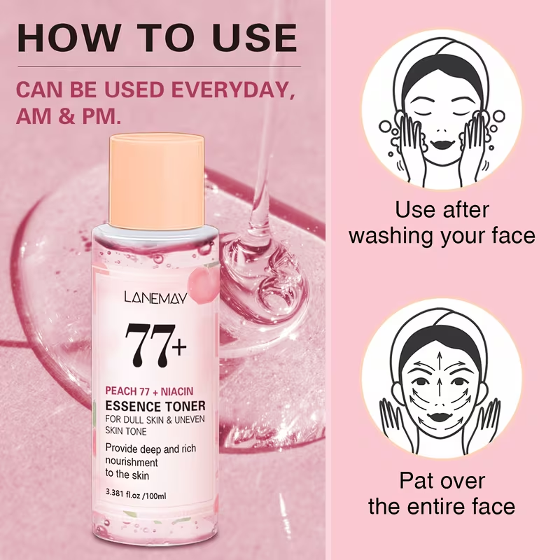 Niacinamide Essence Toner - Hydrates and Firms the Skin, Controls Oil and Protects Skin's Barrier - Safe for Sensitive Skin