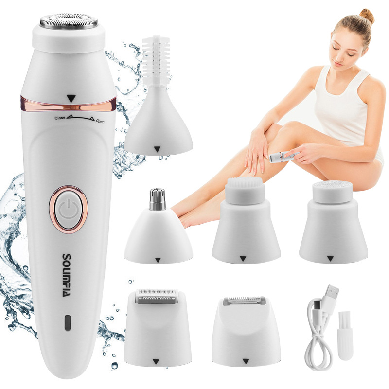 7 in 1 Personal Hair Depilator Electric Epilator for Women Body Hair Removal Armpit Hair Bikini Hair Leg Hair Pubic Hair Electric Razor Clipper Shaver