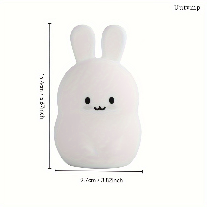 USB plug-in patting light, stress-relieving silicone office/bedroom ambient night light