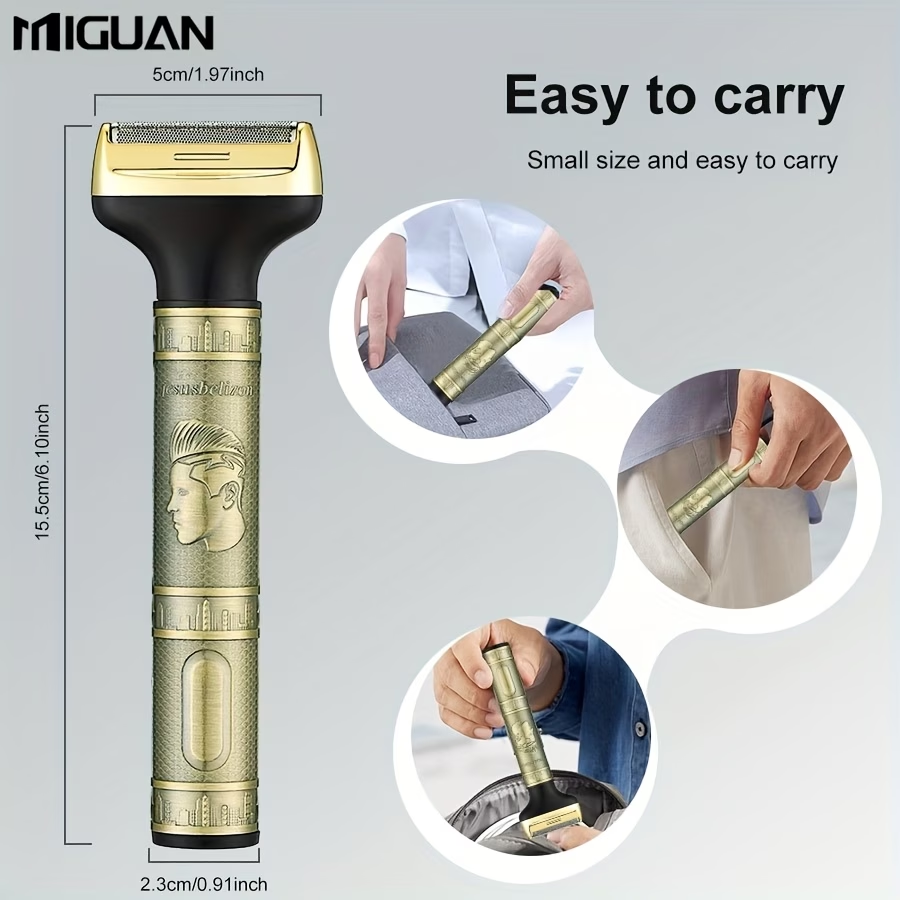 3-In-1 Professional Hair Grooming Kit for Men: Trim, Shave, And Style with A Cordless Electric Razor!
