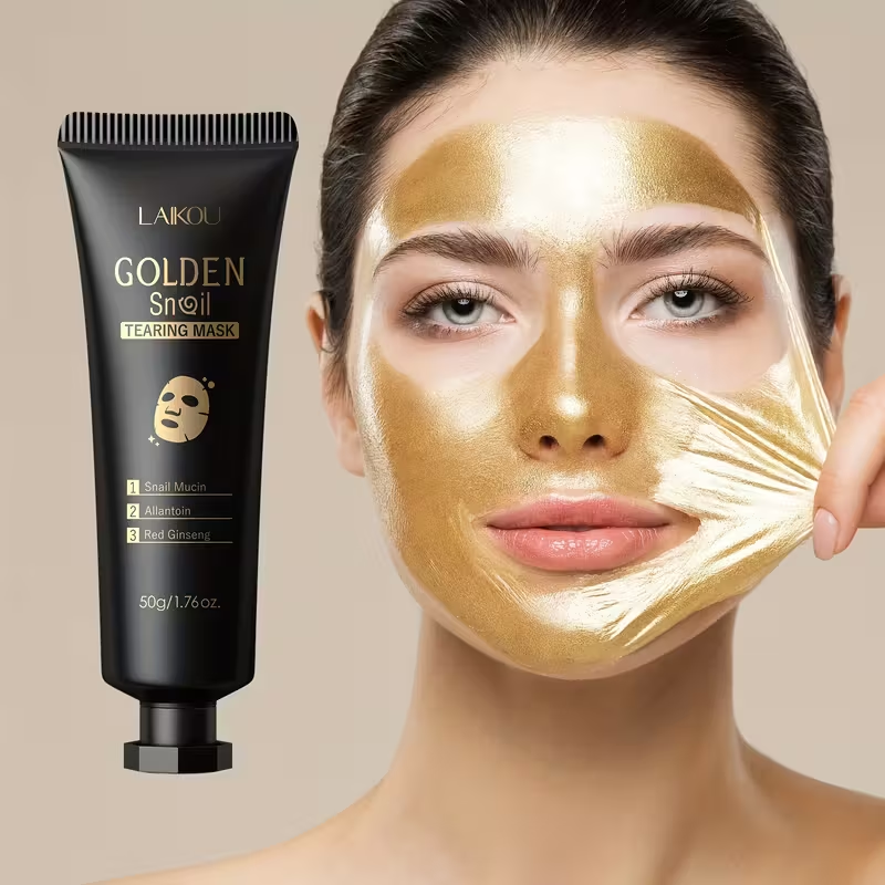 1pc or 2pcs LAIKOU Tearing/Tear-Off Facial Mask - Suitable for Women & Men, Fragrance-Free with Glycerin, Formaldehyde-Free -Off Mask for Skin, Cleansing Skincare Gift (50g/1.76oz)