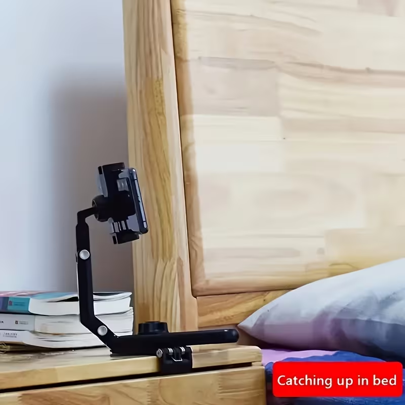 Car Phone Holder • 1080° Rotating Sun Visor • ABS Material • Versatile for Bedroom, Kitchen, And Vehicle
