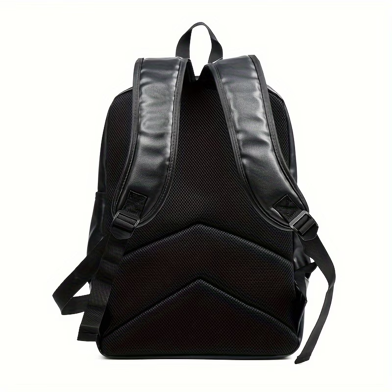 Men Backpack Pu Fashion Travel Bag Casual 15.6 inch laptop backpack