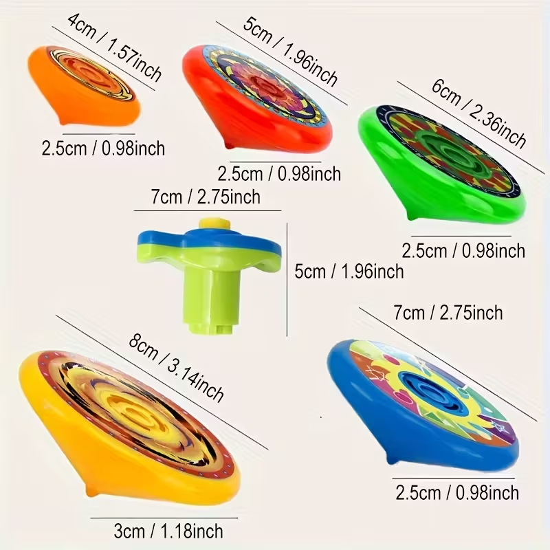 5Pcs Colorful Spinning Multi-layer Spinning Toy to Play And Battle, Stackable Spinning Toys Suitable for Multi Person Interaction of Novel Tops, Party Event Small Gifts,Halloween,Christmas Gifts