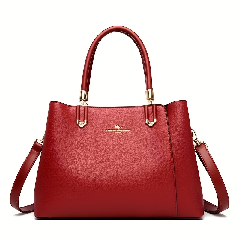Ladies' Handbag, Fashionable Large-Capacity Elegant Commuter Bag with Detachable and Adjustable Shoulder Strap, Can Be Worn as a Shoulder or Crossbody Bag