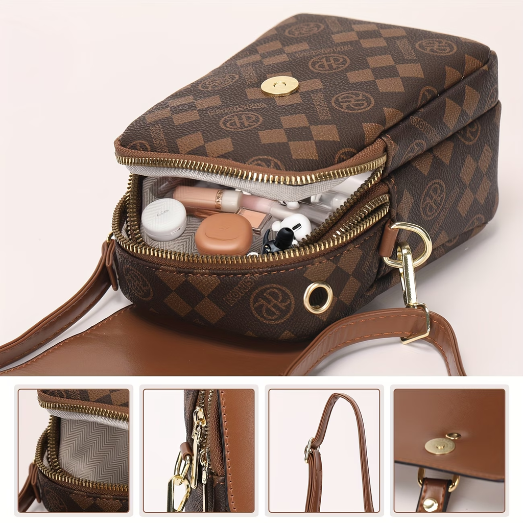 Women'S Mini Crossbody Bag - Fits Phone & Wallet, Adjustable Strap, Everyday Casual Shoulder Purse