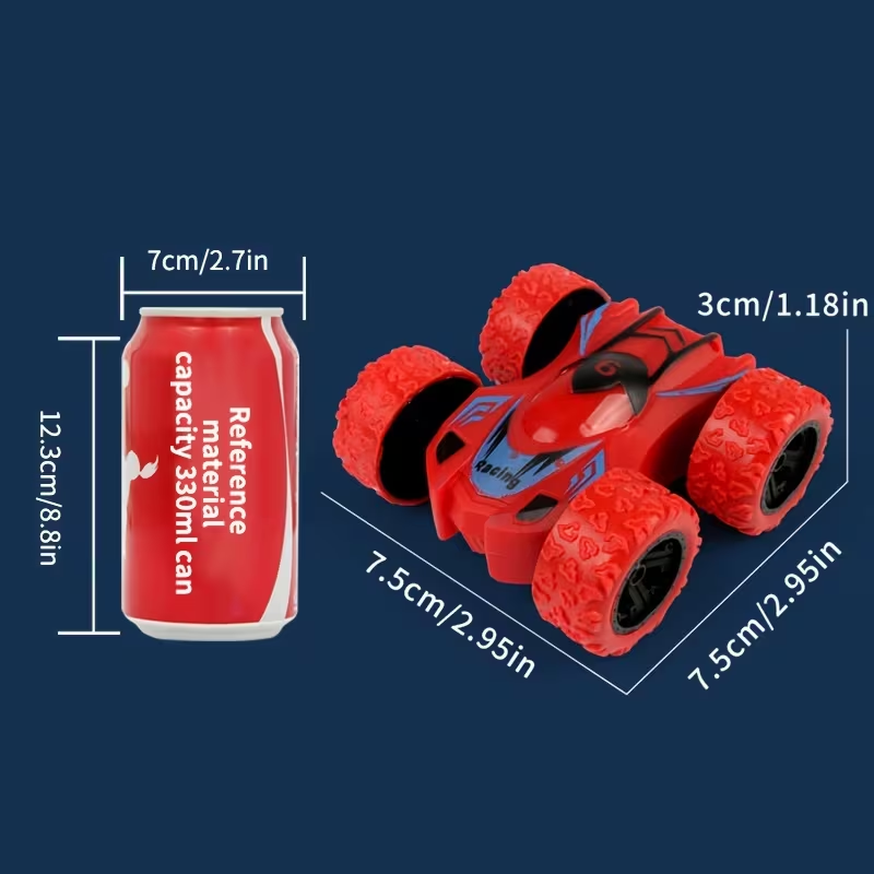 Dual-Sided Inertia Stunt Off-Road Mini Model - Durable, Educational Toy Car for Youngsters - Perfect Gift for Halloween, Thanksgiving, Christmas & Birthdays - Colors Vary for winter