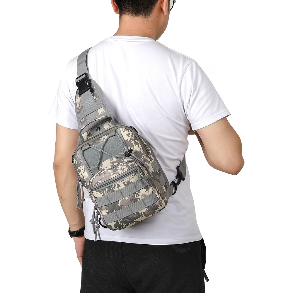 Outdoor Sports Men's Chest Bag, Crossbody/Handheld Multi-functional Tactical Small Chest Bag, Unisex
