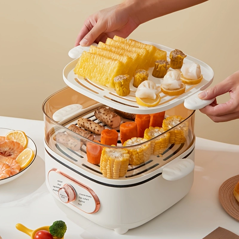 Double-layer steam pot, electric steamer, fully automatic large electric cooker