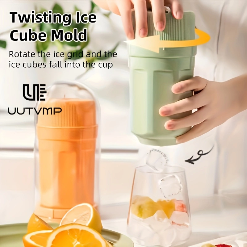 Twist Ice Maker Mold | Rotating Release Bar Tools | Food-Grade PP Material | DIY Summer Drinks, Frozen Cubes, Iced Beverages & Coffee | Ice Tray Molds, Reusable Ice Cube Trays