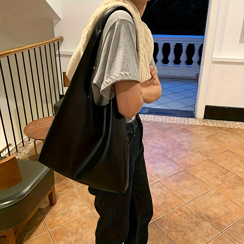 Korean Version Fashion Large Capacity Tote Bag for Women, Trendy Casual Shopping Bag, Internet Celebrity Body Bag, Versatile Handbag for Women, Single Shoulder Underarm Bag