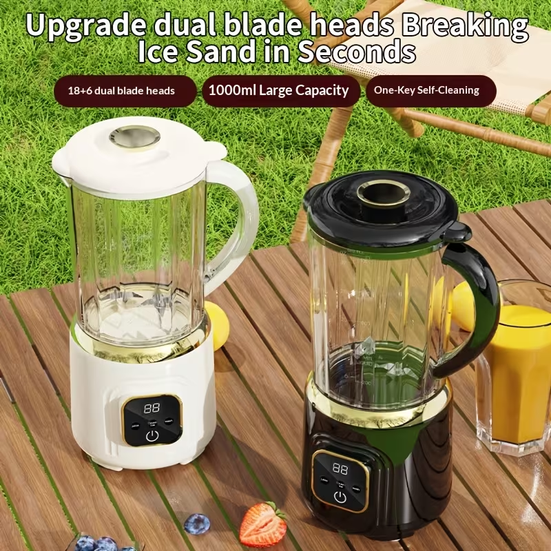 Compact Usb-Powered Blender And Ice Crusher Featuring a 22000 RPM Motor, Designed for Making Smoothies, Milkshakes, And Juices from Fruits And Vegetables